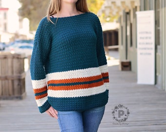 Ashley Pullover PATTERN | Crochet Cardigan Pattern | Crochet Shrug Pattern | Sweater Pattern | Shrug Pattern | Instant Download Pattern