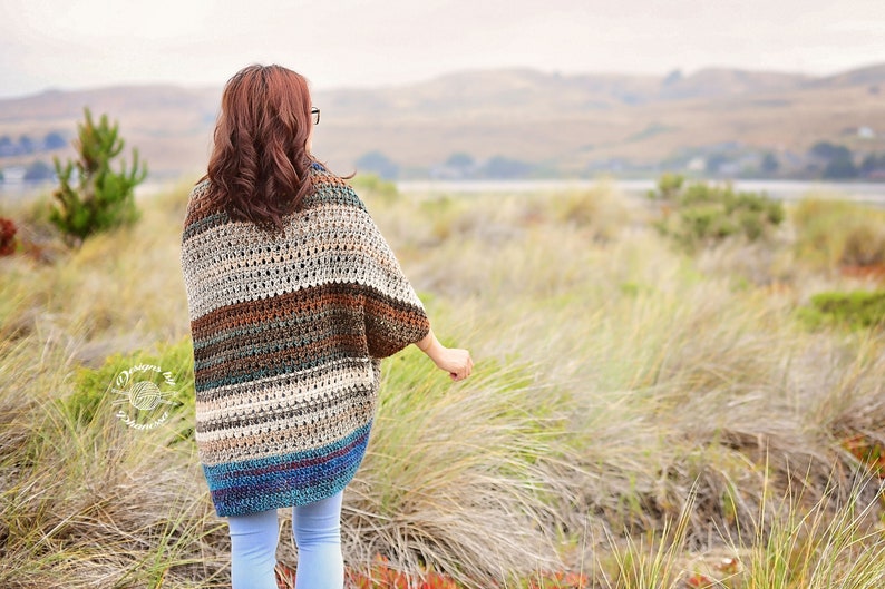 TUNISIAN Blanket Sweater PATTERN Tunisian Crochet Pattern Crochet Pattern Sweater Pattern Shrug Pattern Instant Download Pattern image 8