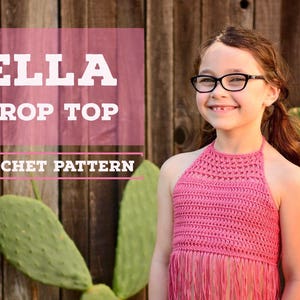 Gehäkeltes Ella Crop Top MUSTER | Gehäkeltes Tank Top Muster | Tank Top Muster | Sofort Download Schnittmuster
