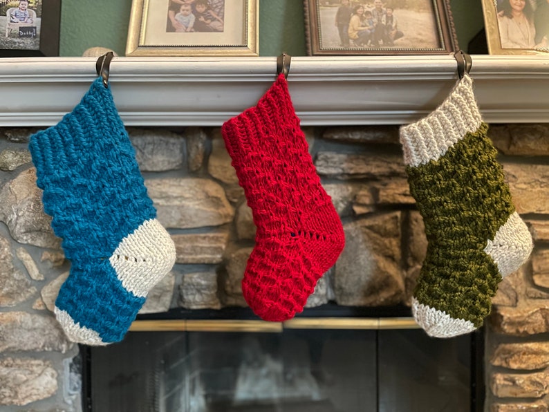 Knit Bella Christmas Stocking PATTERN Knit Pattern Knitting Pattern Knit Stocking Pattern Instant Download Pattern image 7