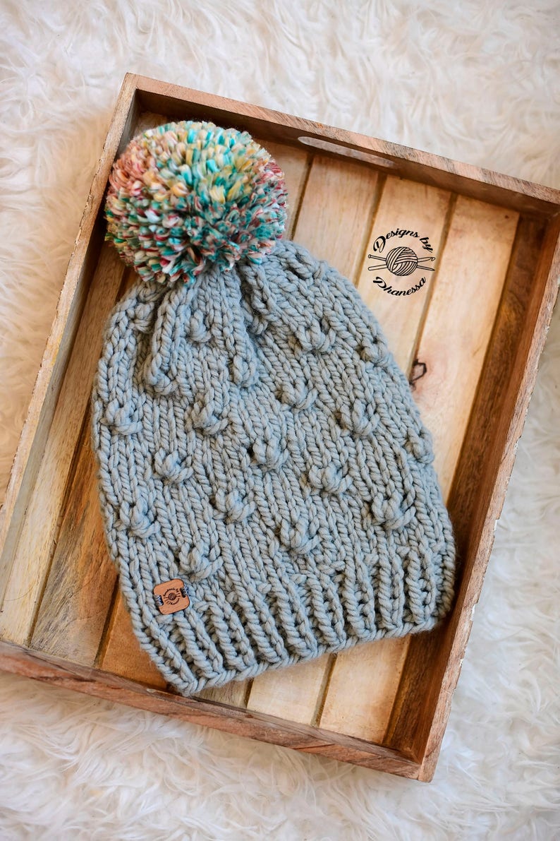 Knotted Slouch Beanie & Cowl PATTERN Cowl PATTERN Beanie Pattern Knitting Pattern Instant Download Pattern Knit Pattern image 4