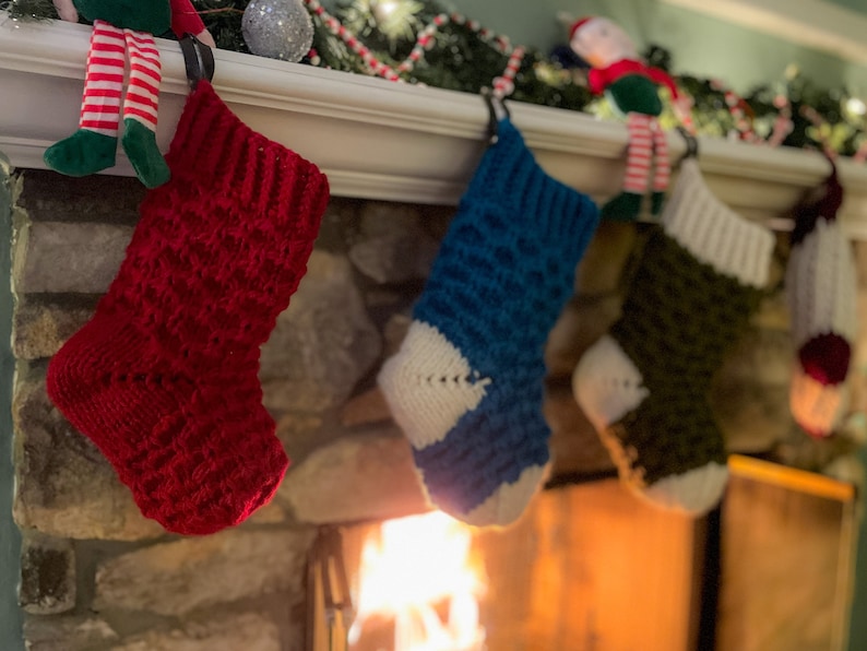 Knit Bella Christmas Stocking PATTERN Knit Pattern Knitting Pattern Knit Stocking Pattern Instant Download Pattern image 4