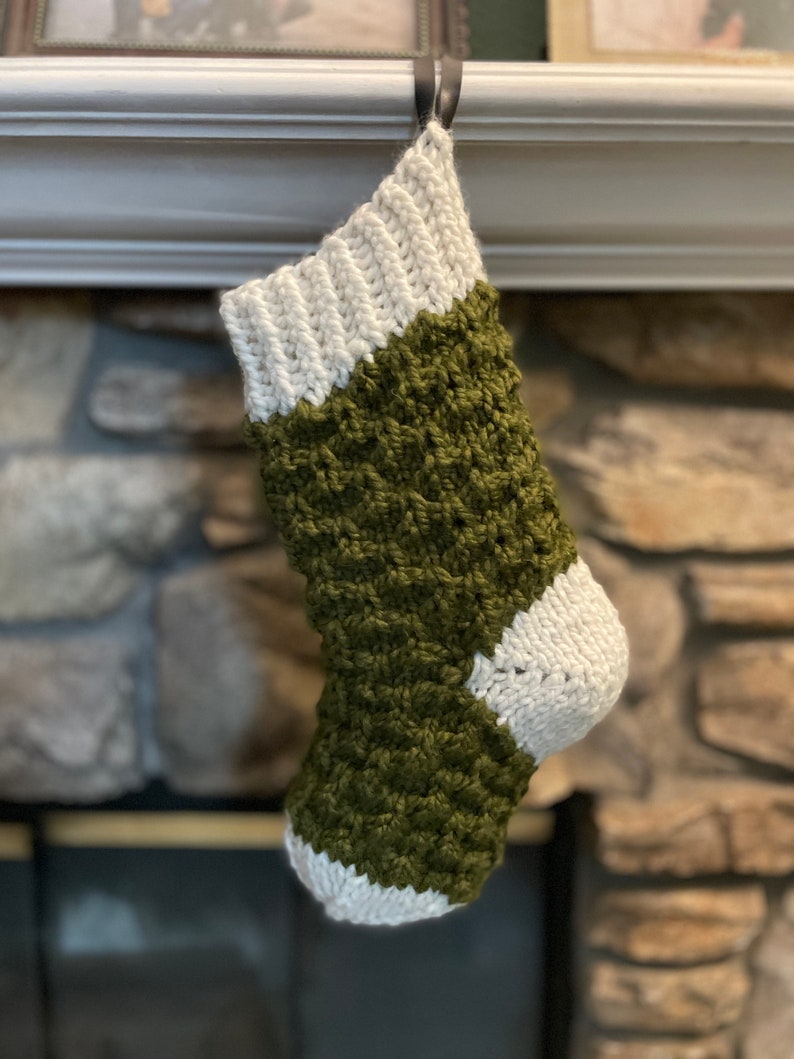 Knit Bella Christmas Stocking PATTERN Knit Pattern Knitting Pattern Knit Stocking Pattern Instant Download Pattern image 1