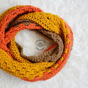 Crochet Granny Infinity Scarf PATTERN Crochet Pattern Crochet Pattern Crochet Scarf Infinity Scarf Instant Download Pattern image 7