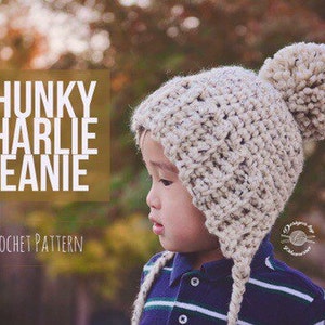 Crochet Chunky Charlie Bonnet PATTERN | Crochet PATTERN | Beanie PATTERN | Instant Download Pattern