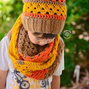 Crochet Granny Infinity Scarf PATTERN Crochet Pattern Crochet Pattern Crochet Scarf Infinity Scarf Instant Download Pattern image 9