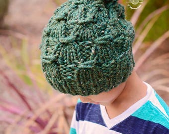 Knit Adrian Slouch Beanie PATTERN | Knit Pattern | Knitting Pattern | Knit Hat Pattern | Instant Download Pattern