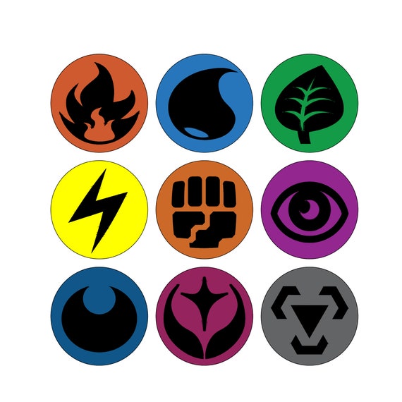 DXF Pokemon Energy Symbols Fichier numérique | Etsy