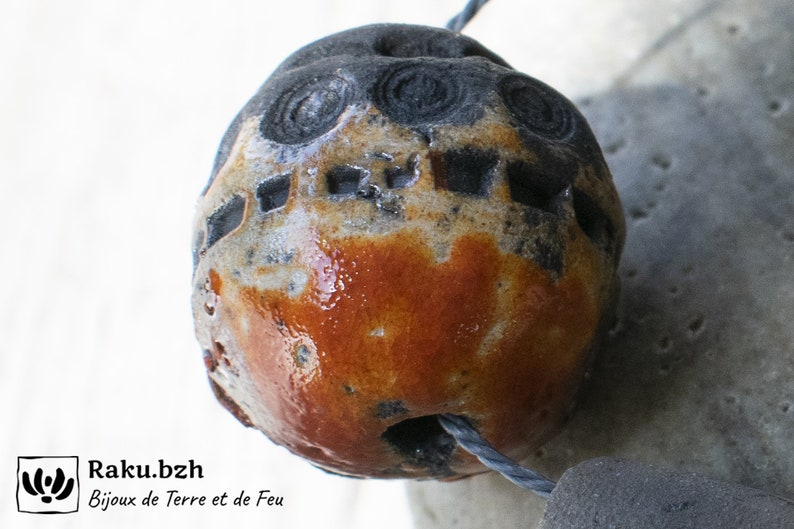 shapes and colors for jewelry Raku pearl supplies for raku ceramic designers handmade batch of 7 beads of various sizes