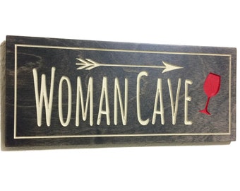 Details about   Lady cave personalised fun distressed shabby & chic free standing sign