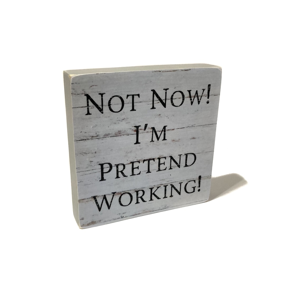 Funny Desk Sign Mini Desk Decor Funny Office Decoration For Cubicle ...