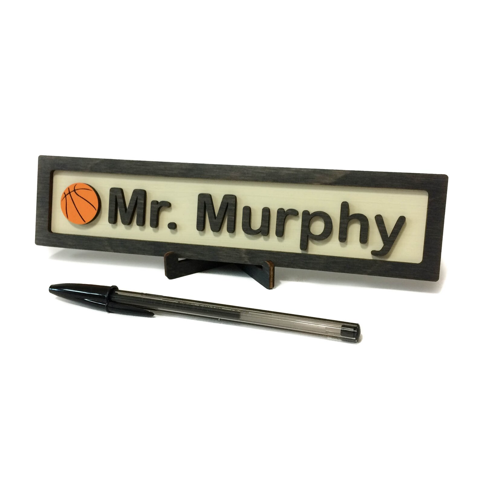 Coach Gift Basketball Name Plate Gift for Basketball Coach End Etsy