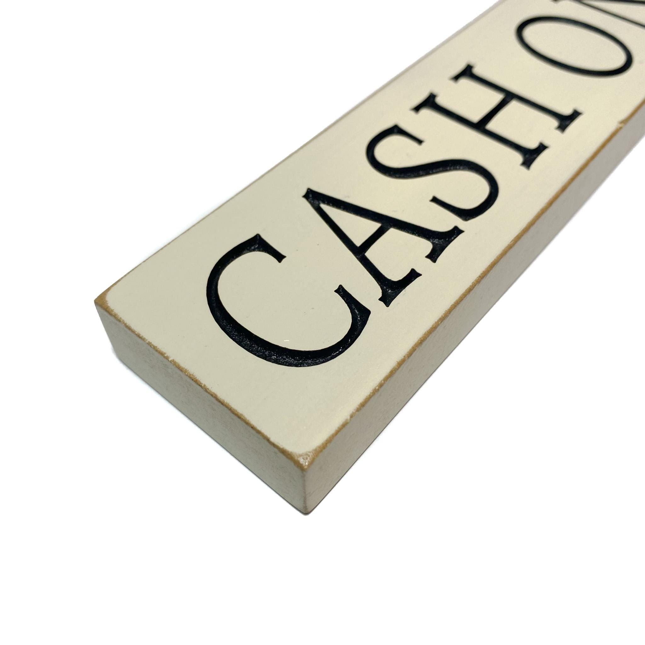 Cash Only Sign for Counter, Table or Desk Small Free Standing Carved ...