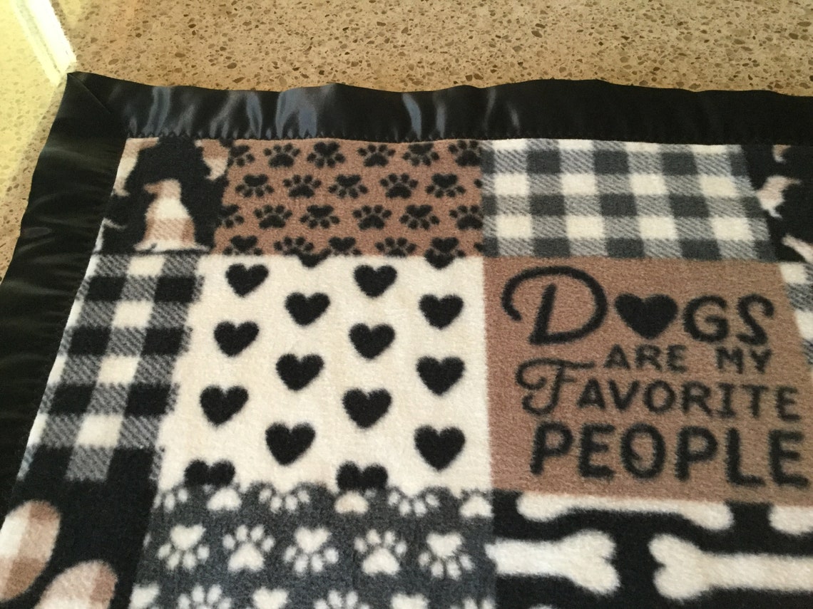 Handmade fleece pet blanket dogs are my favorite Etsy