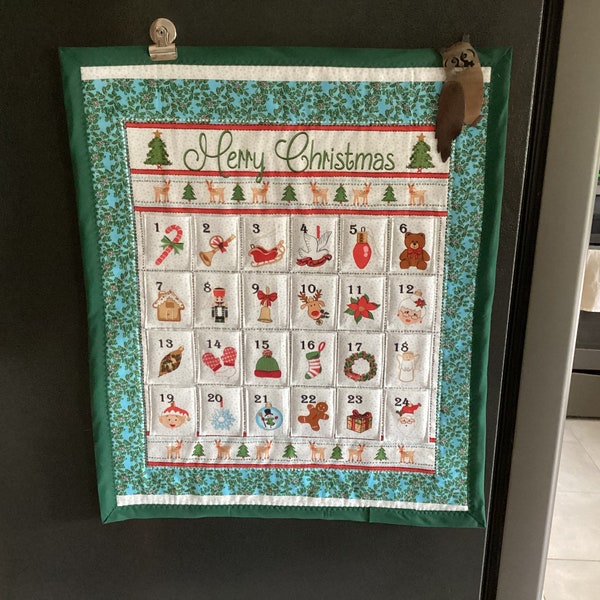 Handmade quilted advent calendar!