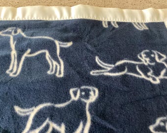 Handmade fleece pet blanket, dogs!