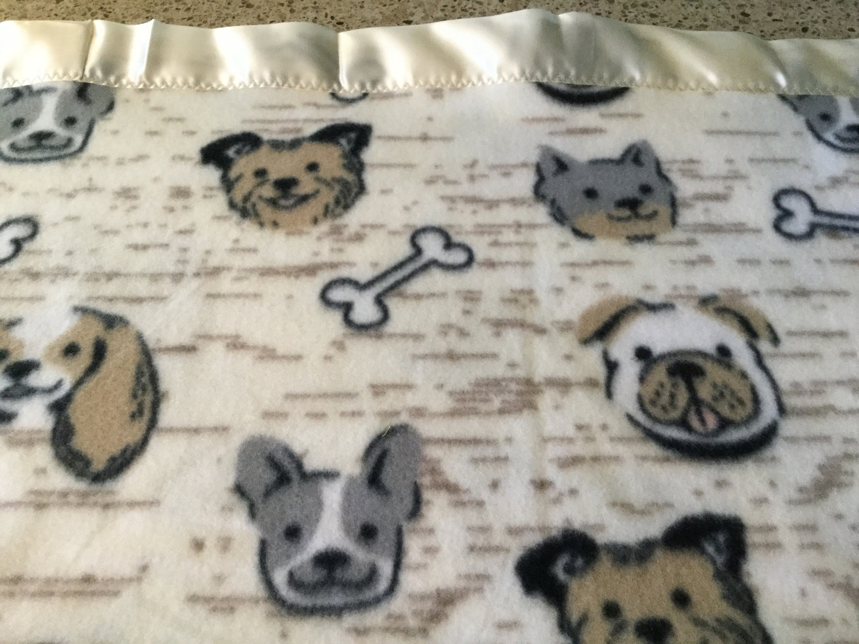 Handmade fleece pet blanket cute dogs Etsy