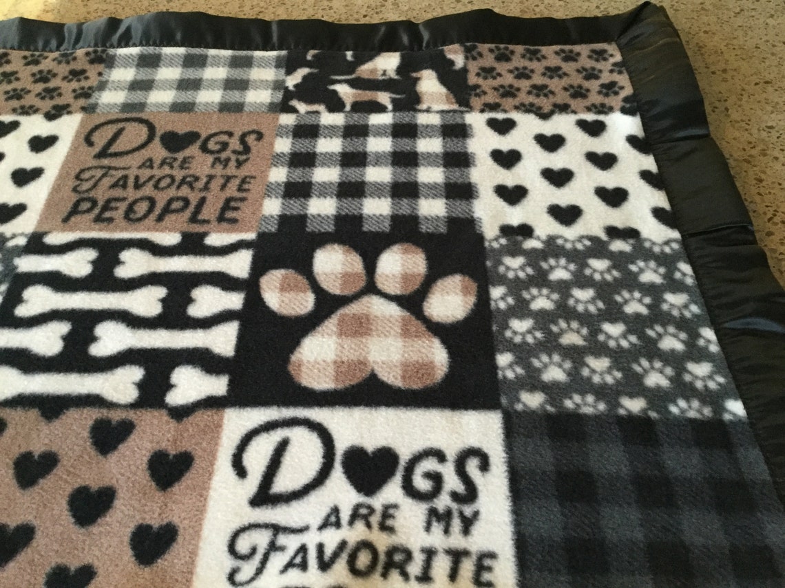 Handmade fleece pet blanket dogs are my favorite Etsy