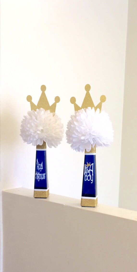 royal blue prince centerpieces