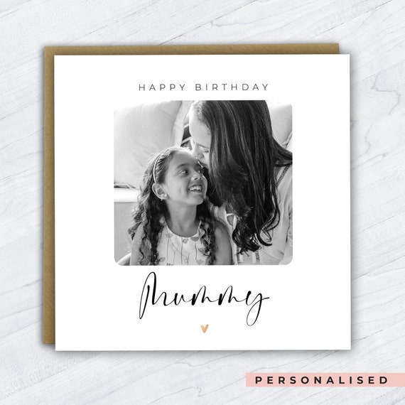 Personalised Happy Birthday to my Mummy Card, Personalised Photo Card for Mummy, Happy Birthday to Mummy, Photo Card for Mummy, Mama, Mam