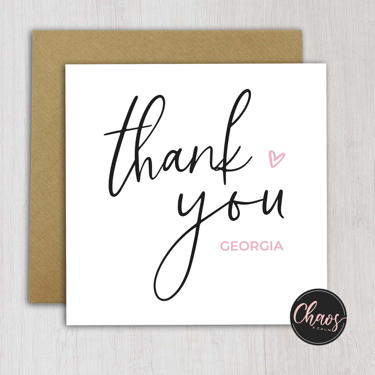Personalised Thank You Card Best Friend Thank You Card | Etsy