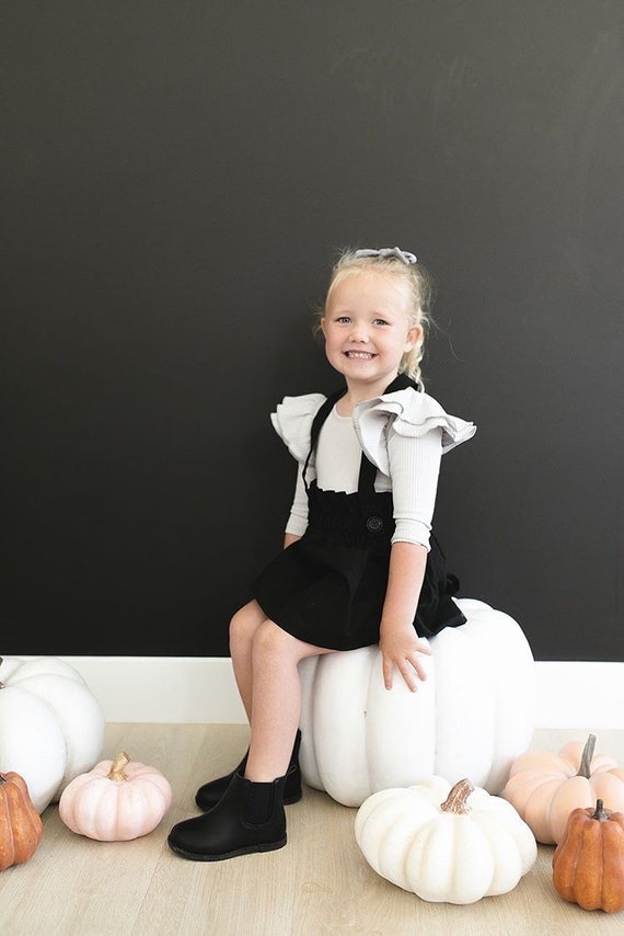 Girl's Black Suspender Skirt Toddler Vintage Style - Etsy