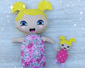 Doll Stuffie ITH Embroidery Machine Pattern