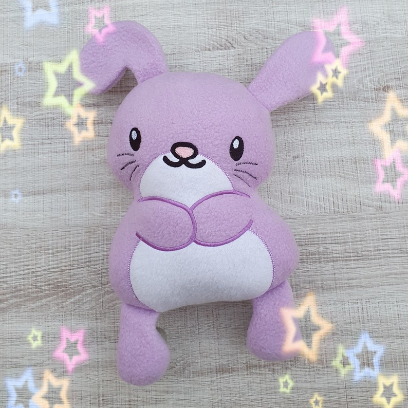 Baby Bunny Rabbit Stuffie ITH Machine Embroidery Pattern - Etsy
