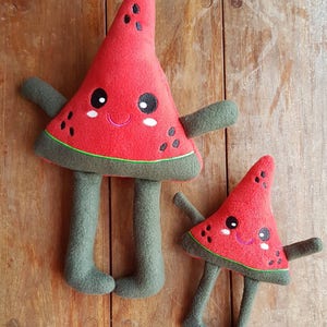 Watermelon Stuffie ITH Embroidery Machine Pattern