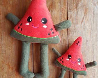 Watermelon Stuffie ITH Embroidery Machine Pattern