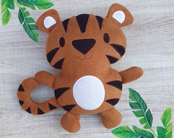 Tiger Jungle Wild Cat Stuffie ITH Embroidery Machine Pattern