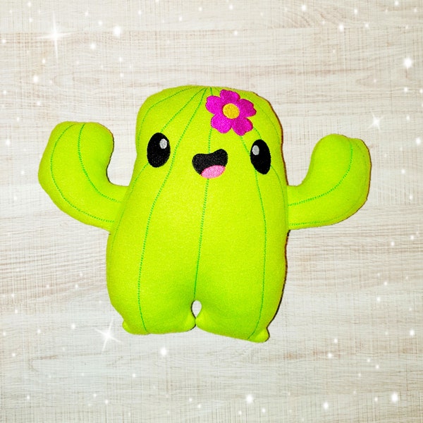 Cactus Stuffie ITH Embroidery Machine Pattern