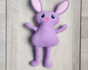 Big Rabbit Bunny Stuffie ITH Embroidery Machine Pattern