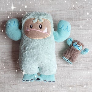 Bigfoot Yeti Stuffie ITH Embroidery Machine Pattern