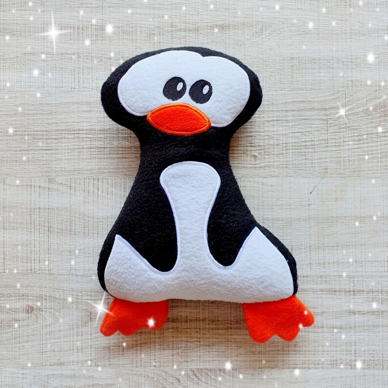Penguin stuffie ith embroidery machine nwcvq  etsy Penguin stuffie ith embroidery machine nwcvq  etsy