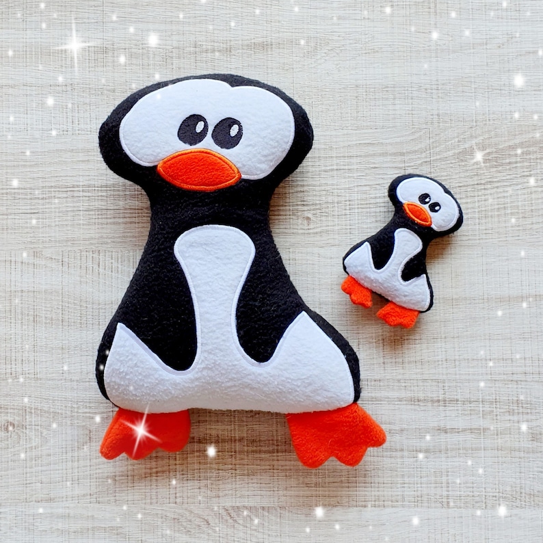 Download Penguin Stuffie ITH Patrón de bordado | Etsy