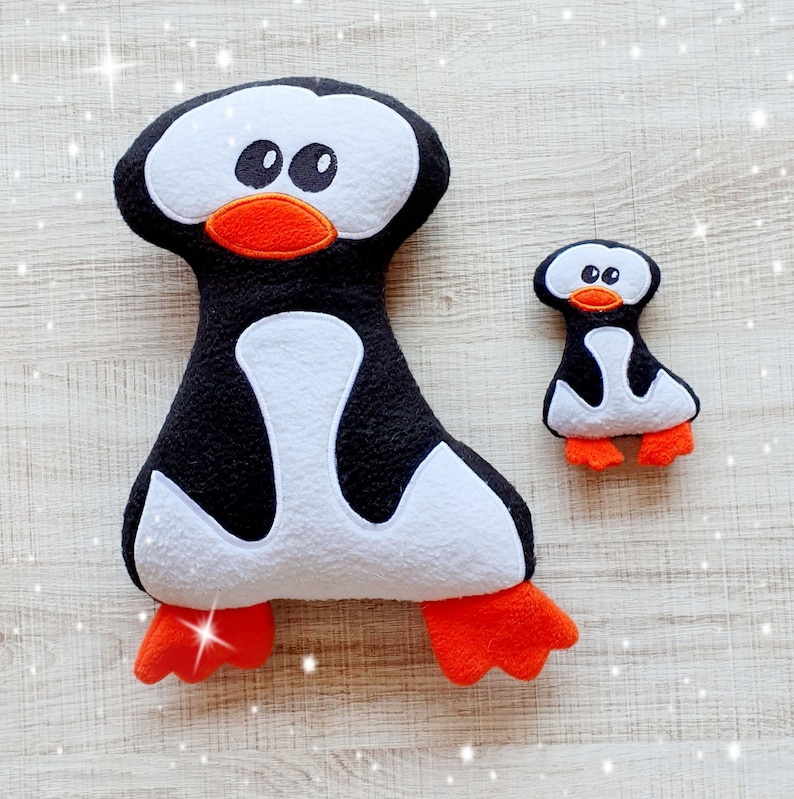Penguin Stuffie Ith Embroidery Penguin Stuffie Ith Embroidery