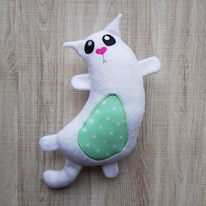 Kitty Cat Plush ITH Embroidery Machine Pattern