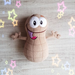 Peanut Stuffie ITH Embroidery Machine Pattern