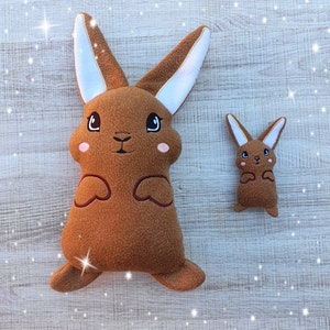 Bunny Rabbit Stuffie ITH Embroidery Machine Pattern