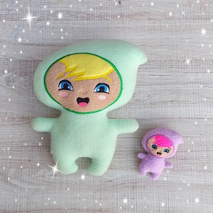 Baby Imp Pixie Elf Stuffie ITH Embroidery Machine Pattern