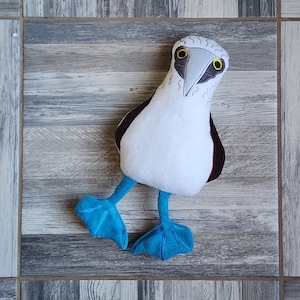Blue Footed Booby Bird Stuffie ITH Embroidery Machine Pattern