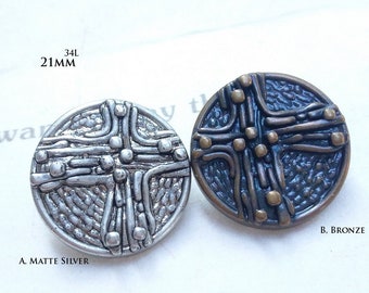 21mm Vintage Epoxy buttons,22mm 35L ,Perfect craft material. 34L