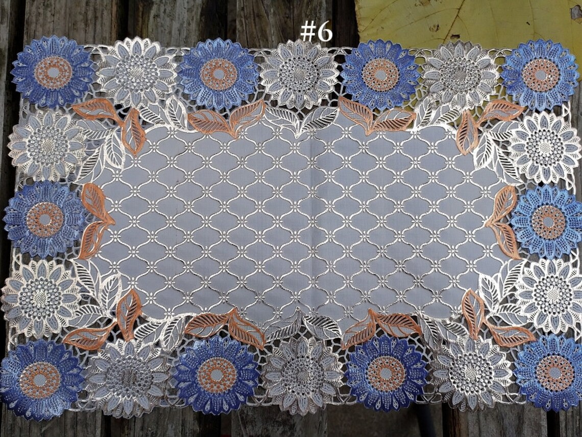 Elegant Colorful Plastic Lace Table Matoutdoor Doilies Etsy