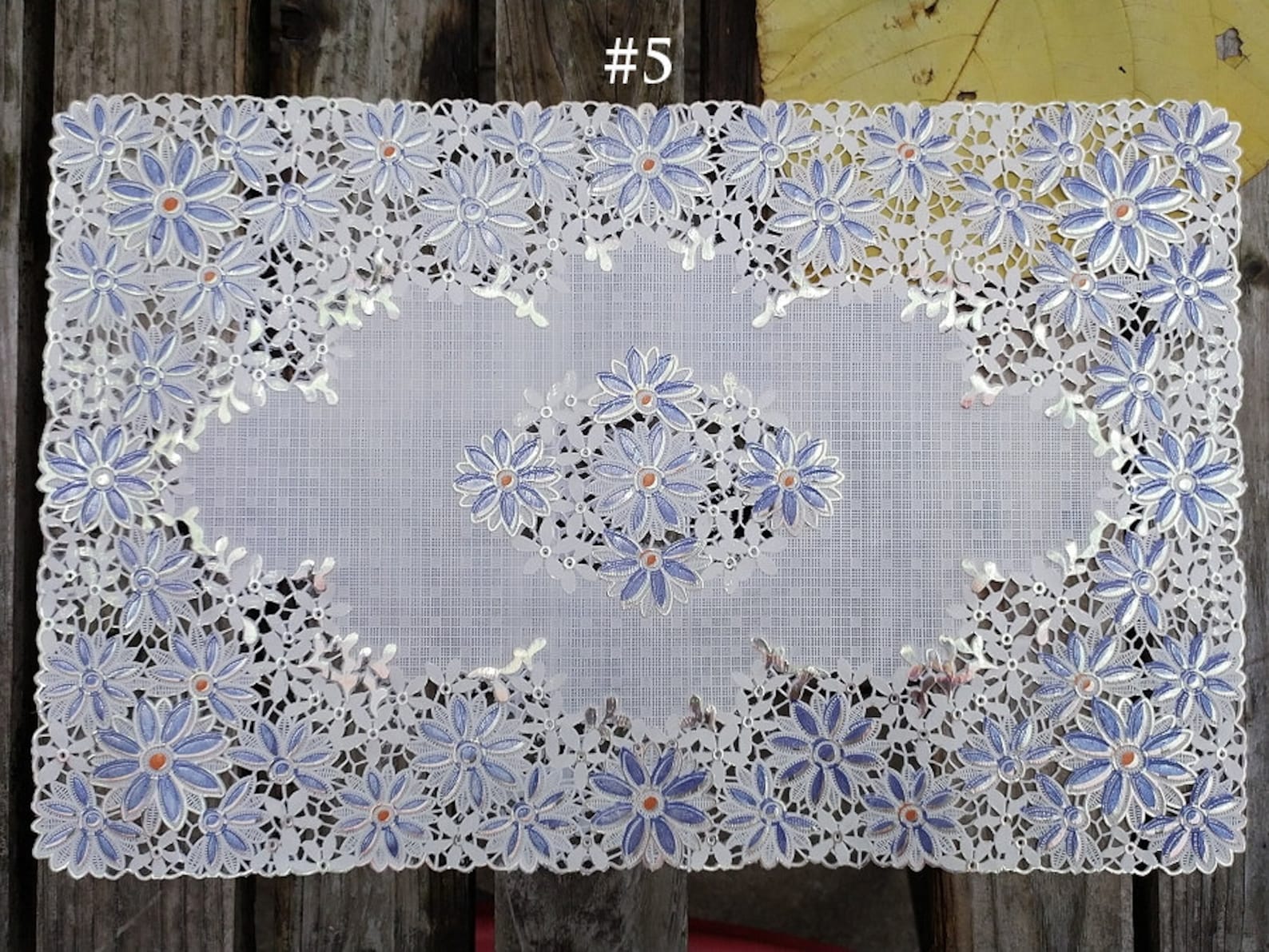 Elegant Colorful Plastic Lace Table Matoutdoor Doilies Etsy