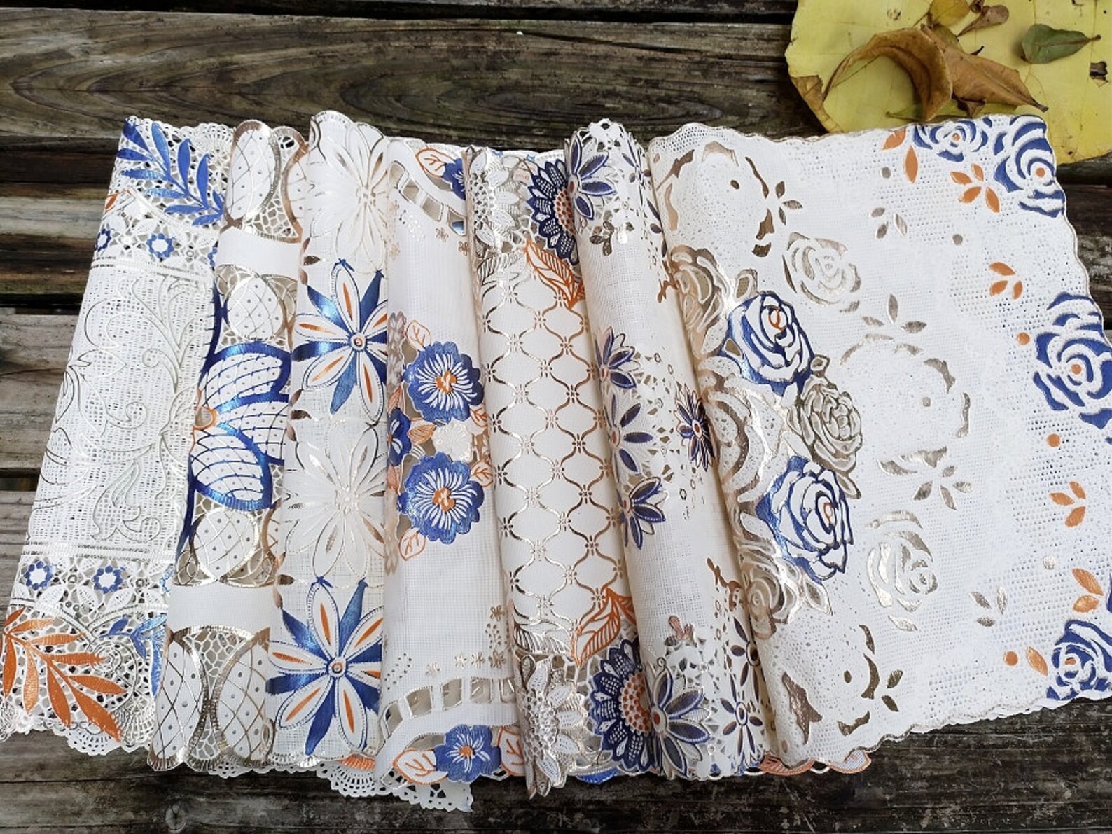 Elegant Colorful Plastic Lace Table Matoutdoor Doilies Etsy