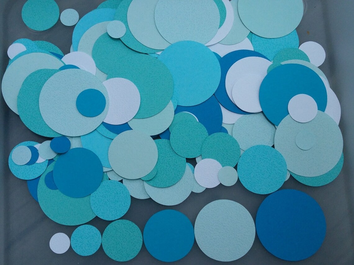 Shades Circle Die Cuts Mix Size set of 200 piecesScrapbooking Etsy