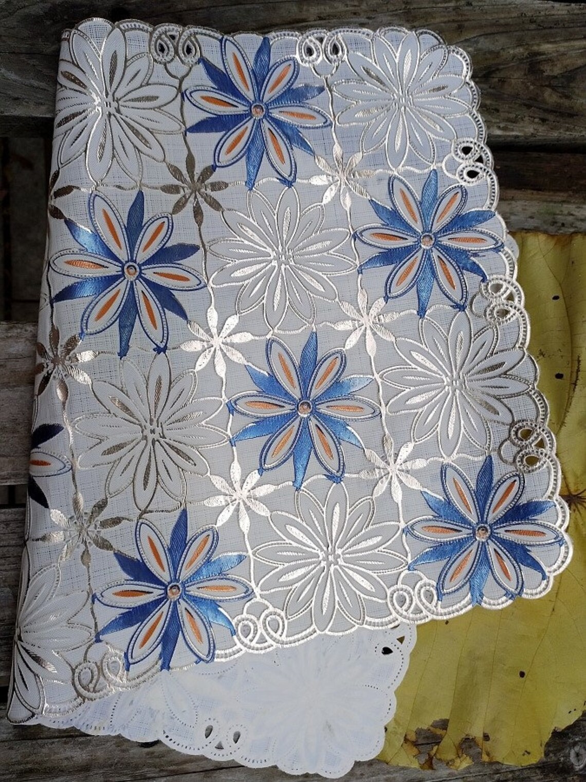 Elegant Colorful Plastic Lace Table Matoutdoor Doiliestable Etsy