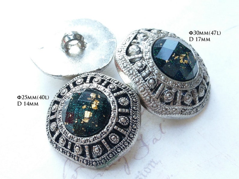 Antique Silver Gold Foil Jewelry Etsy