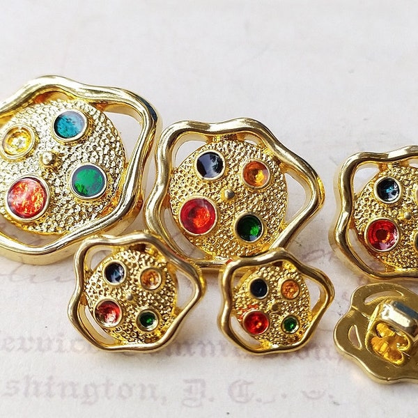 Bohemian irregular design gold buttons,12mm/15mm/18mm/21mm/25mm,High Quality Perfect craft material.